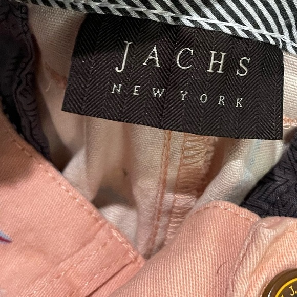 Jachs New York NWT pink surfer print pink twill cotton chino shorts - Picture 3 of 13